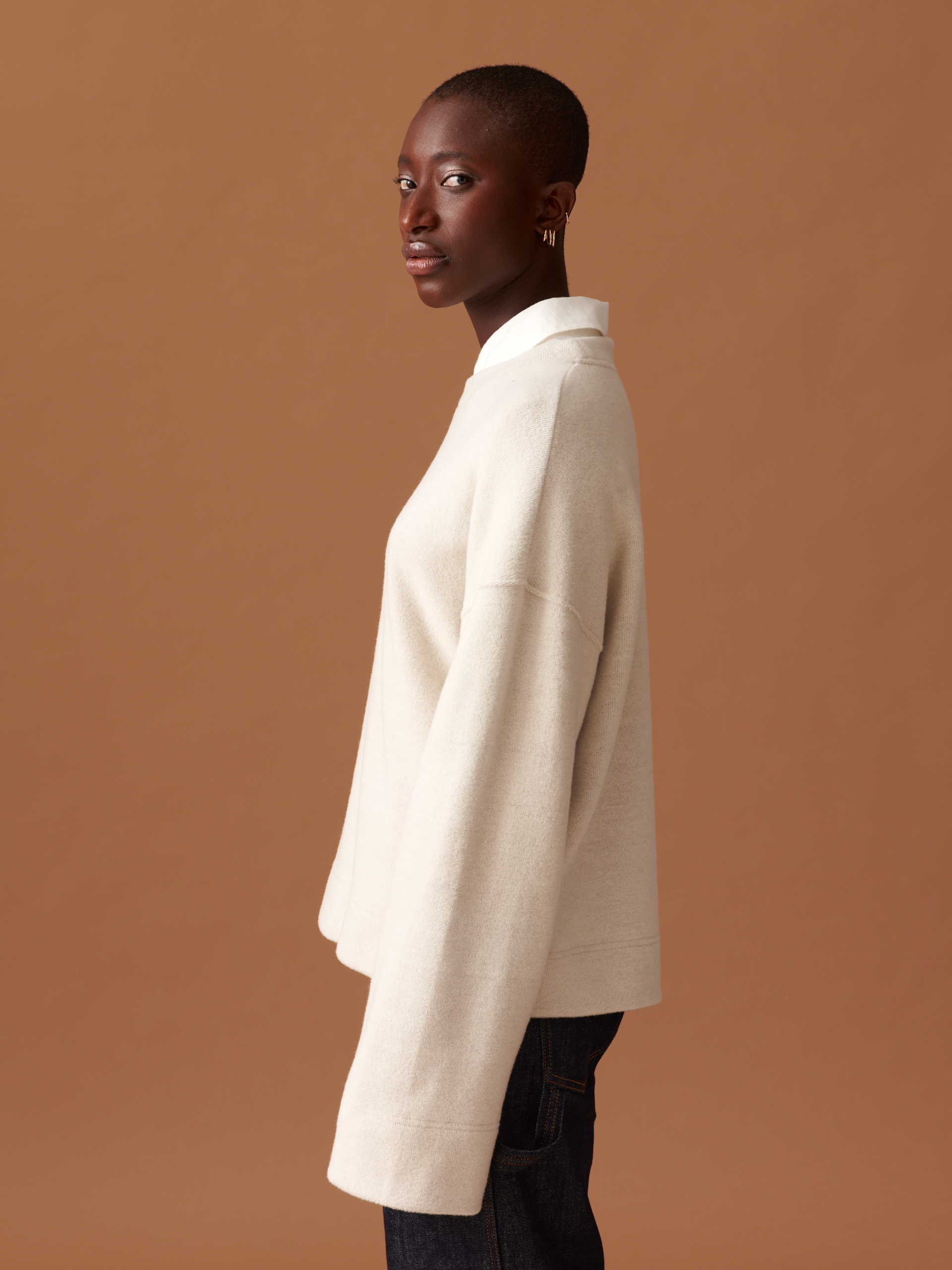 SWEAT ORCHIS  Ecru , Pr&ecirc;t-&agrave;-porter Bensimon