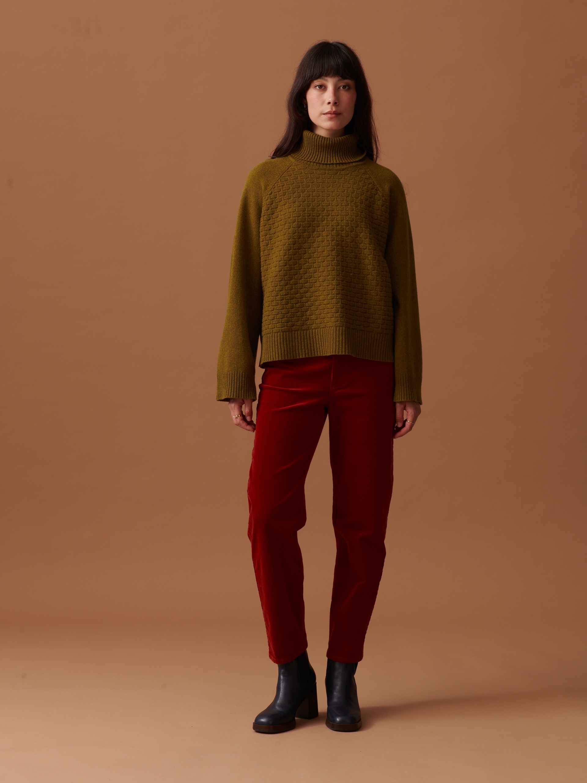 PULL MAGGY Kaki , Prêt-à-porter Bensimon