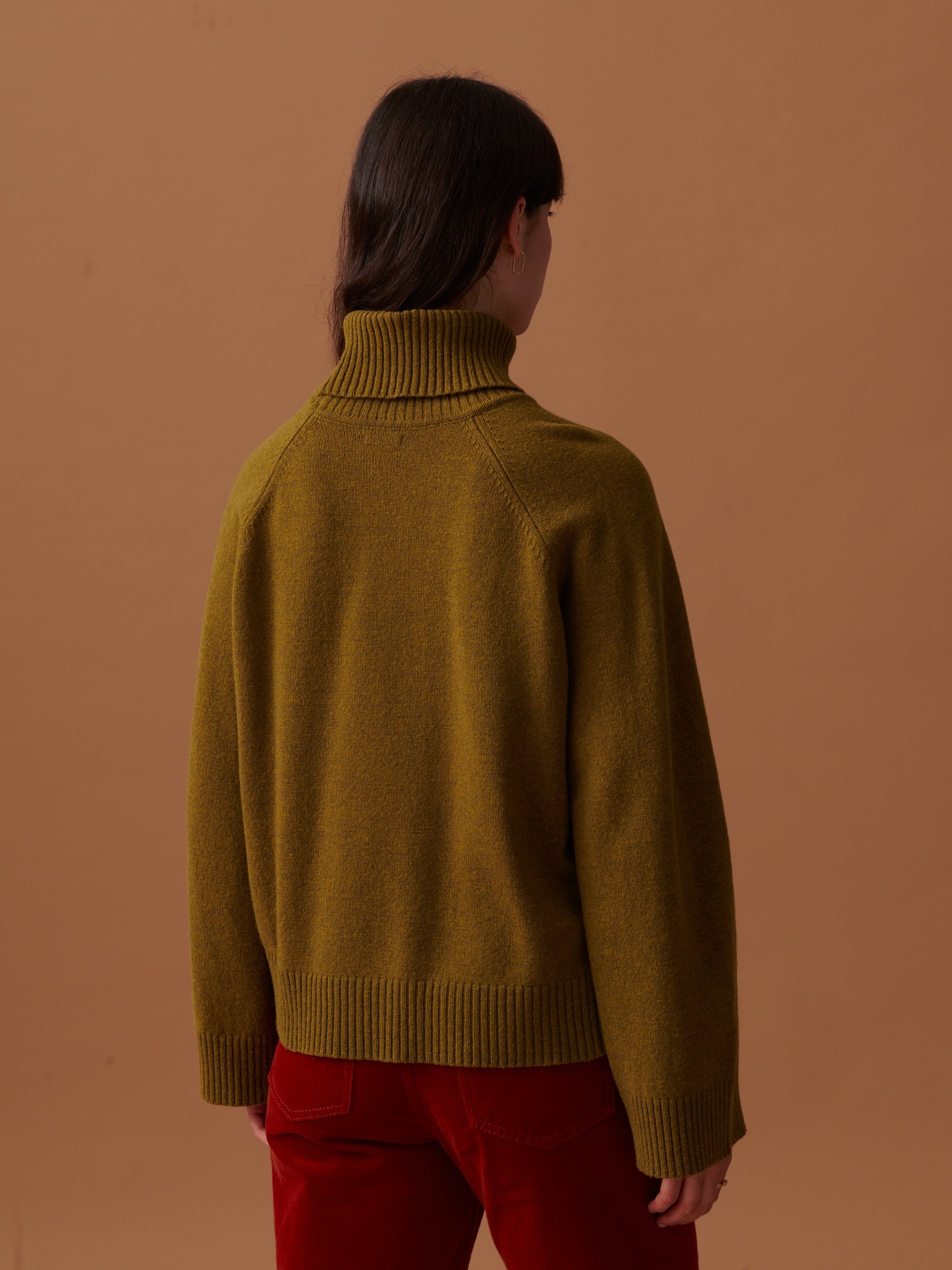 PULL MAGGY Kaki , Prêt-à-porter Bensimon