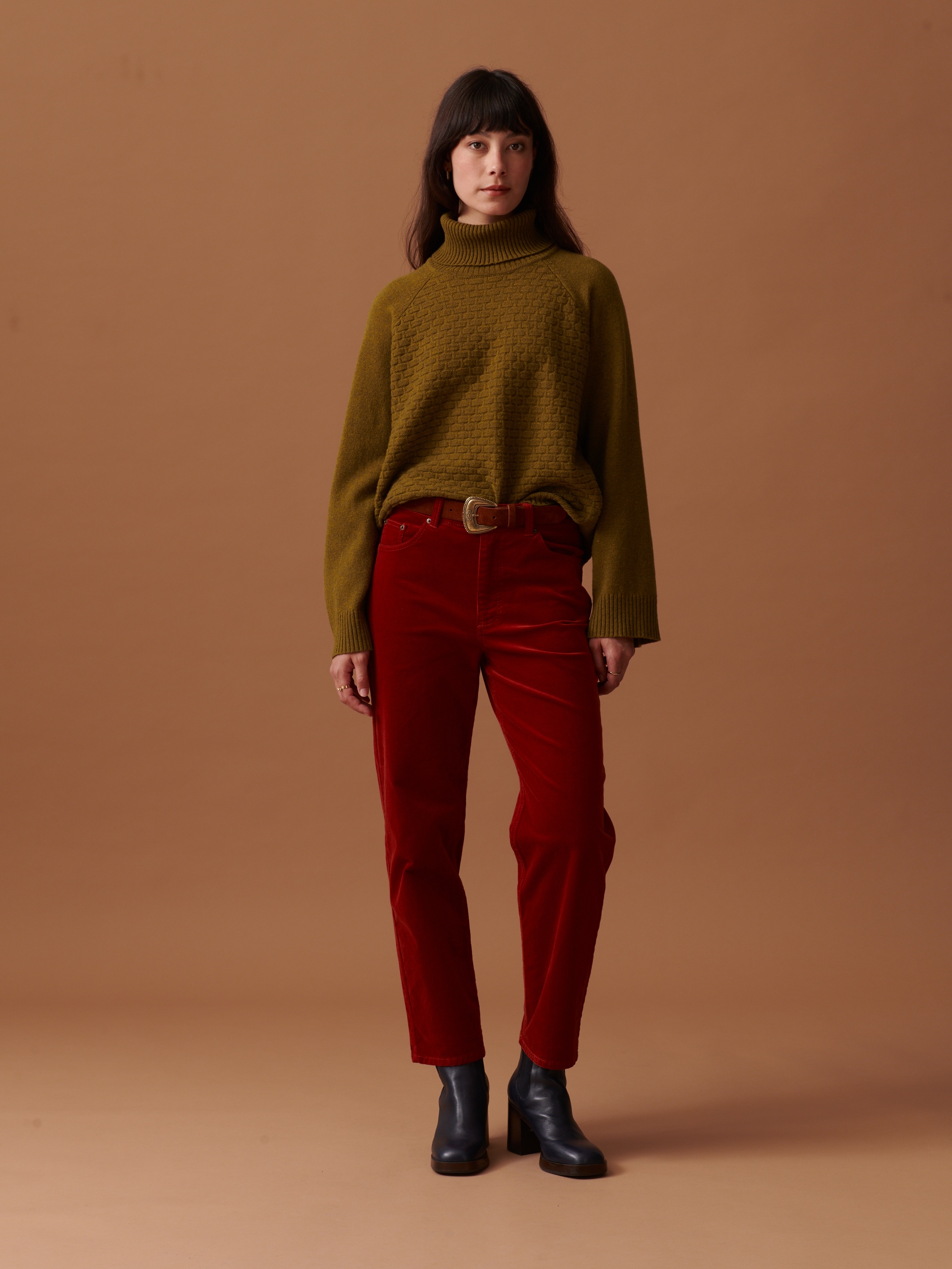 PULL MAGGY Kaki , Prêt-à-porter Bensimon