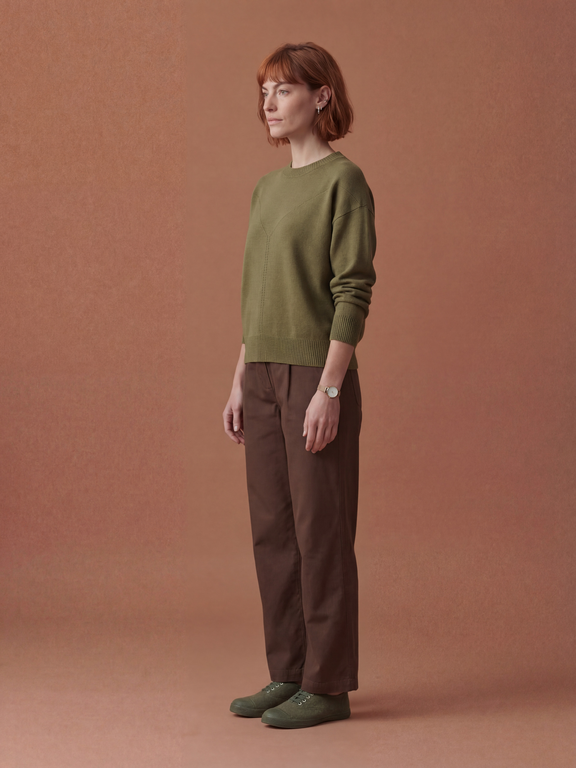 PULL OUDAI Kaki , Prêt-à-porter Bensimon