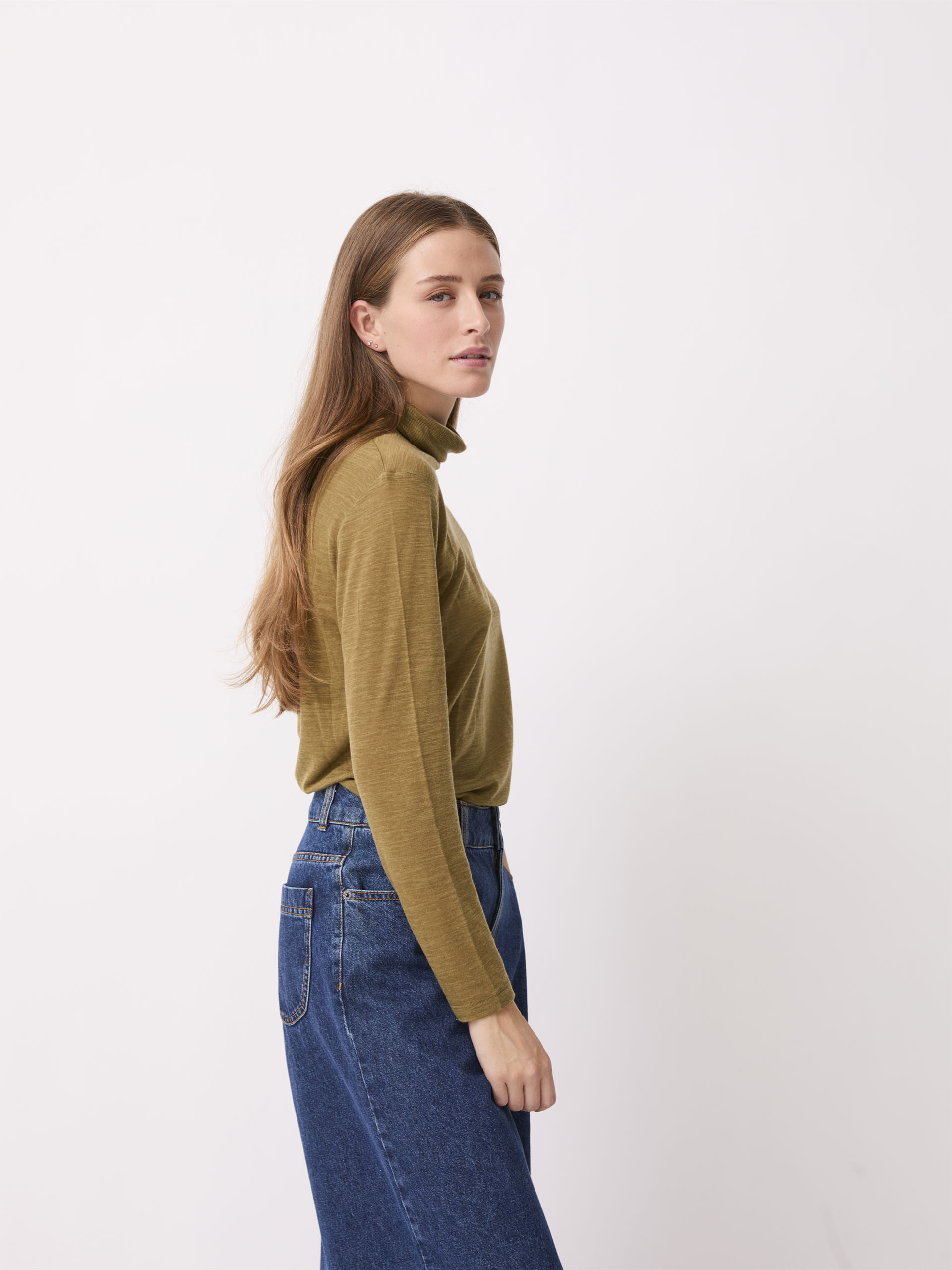 T-SHIRT ELWIRE  Kaki , Pr&ecirc;t-&agrave;-porter Bensimon