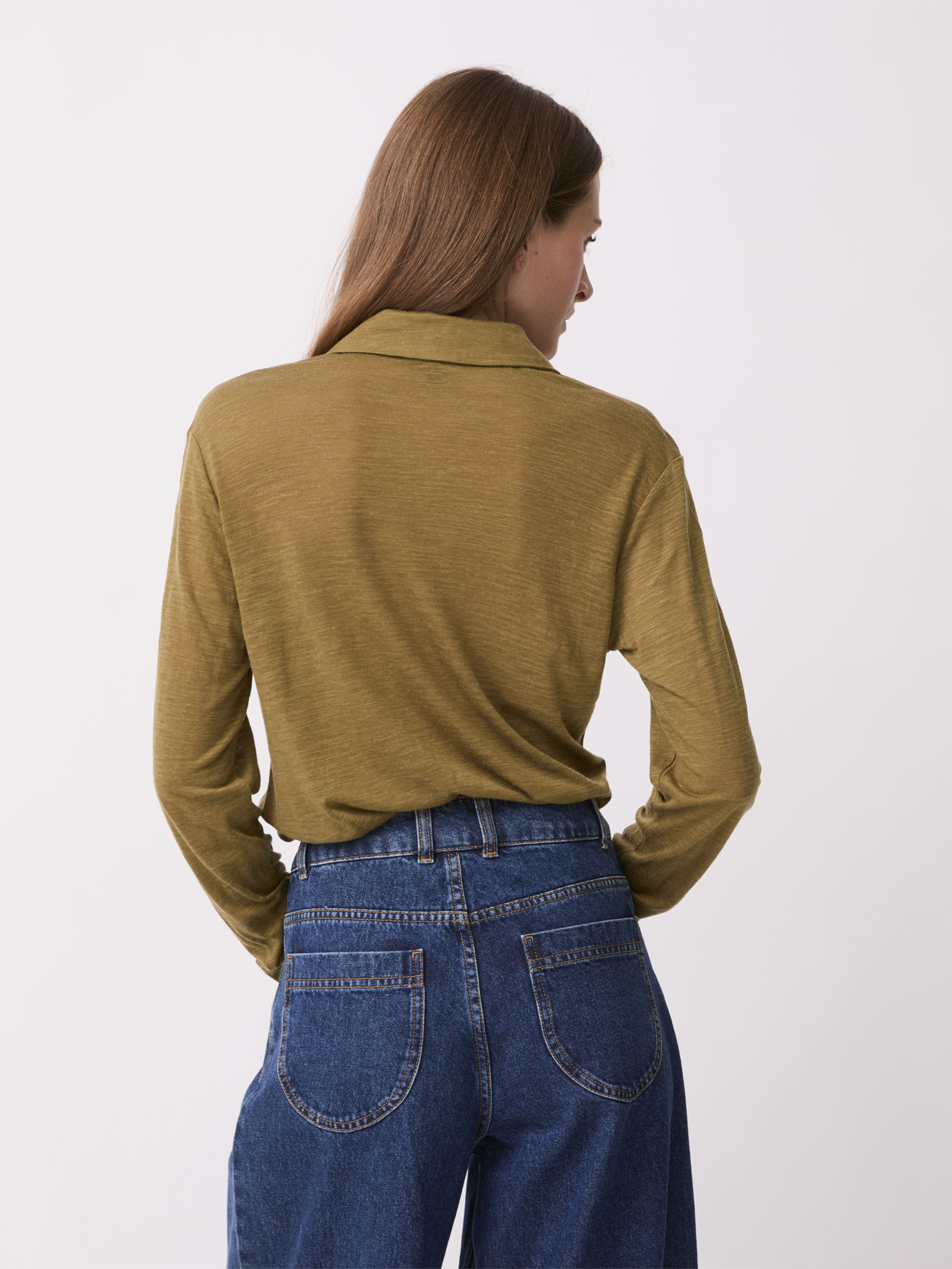 CHEMISE CYLENA  Kaki , Pr&ecirc;t-&agrave;-porter Bensimon