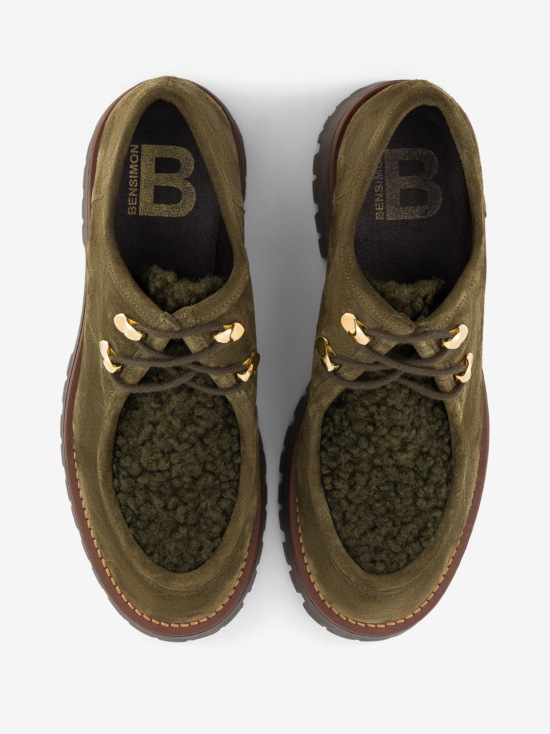 DERBIES Kaki , Tennis & Chaussures Bensimon
