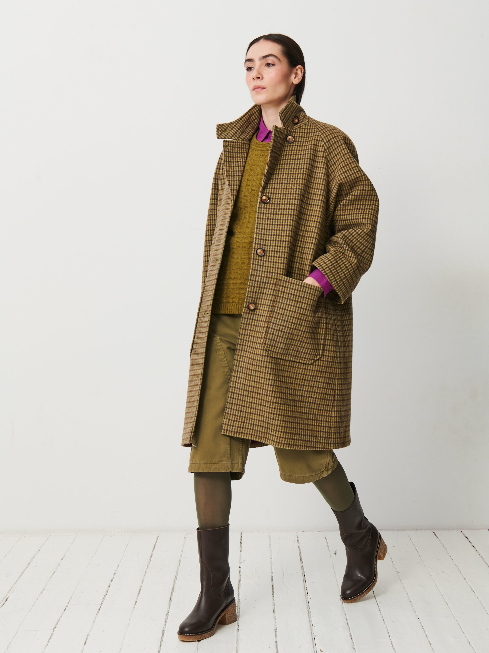 MANTEAU OYA  Kaki , Pr&ecirc;t-&agrave;-porter Bensimon