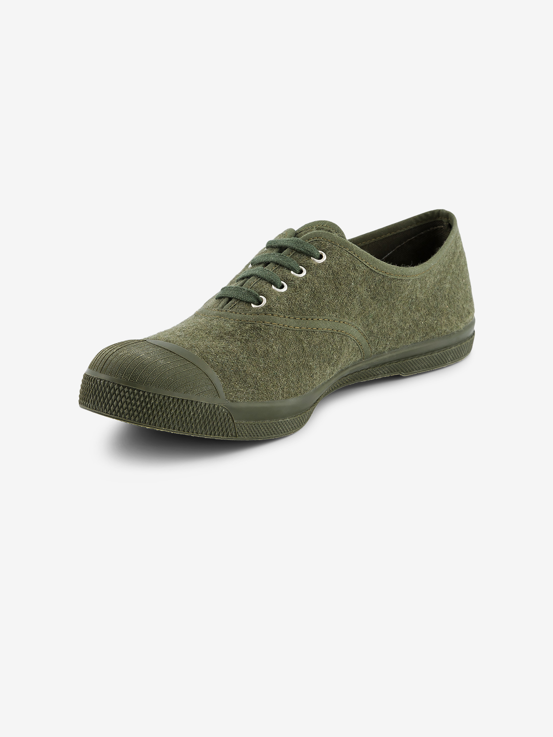 TENNIS FEMME LACET FLANELLE  Kaki , Tennis & Chaussures Bensimon