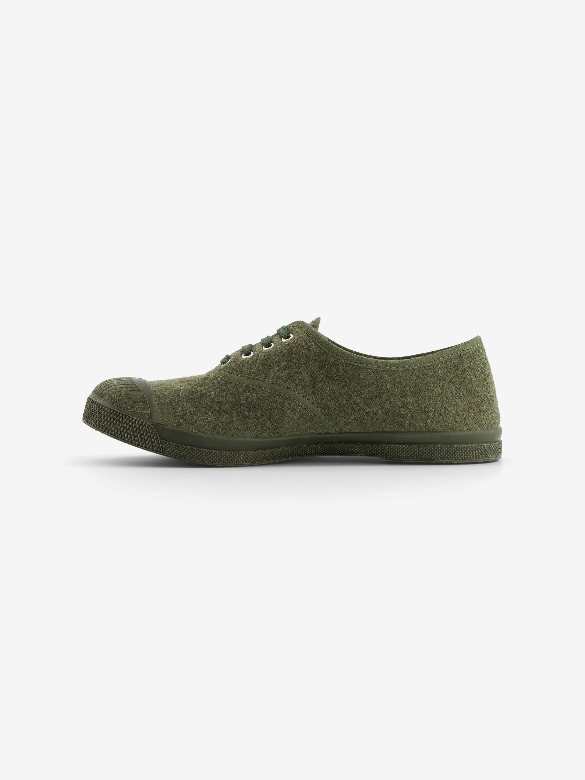 TENNIS FEMME LACET FLANELLE  Kaki , Tennis & Chaussures Bensimon