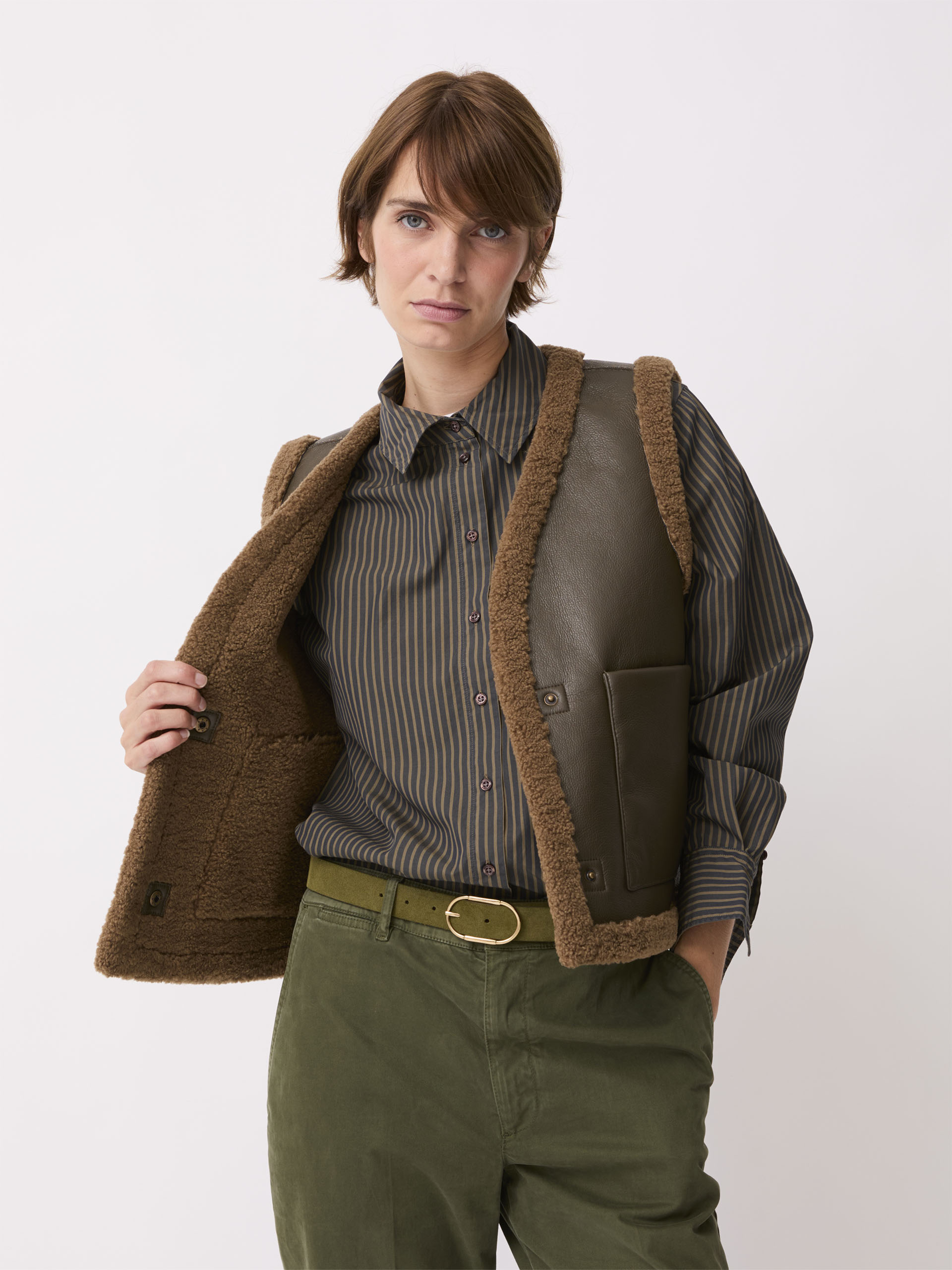 VESTE ORSON  Kaki , Pr&ecirc;t-&agrave;-porter Bensimon