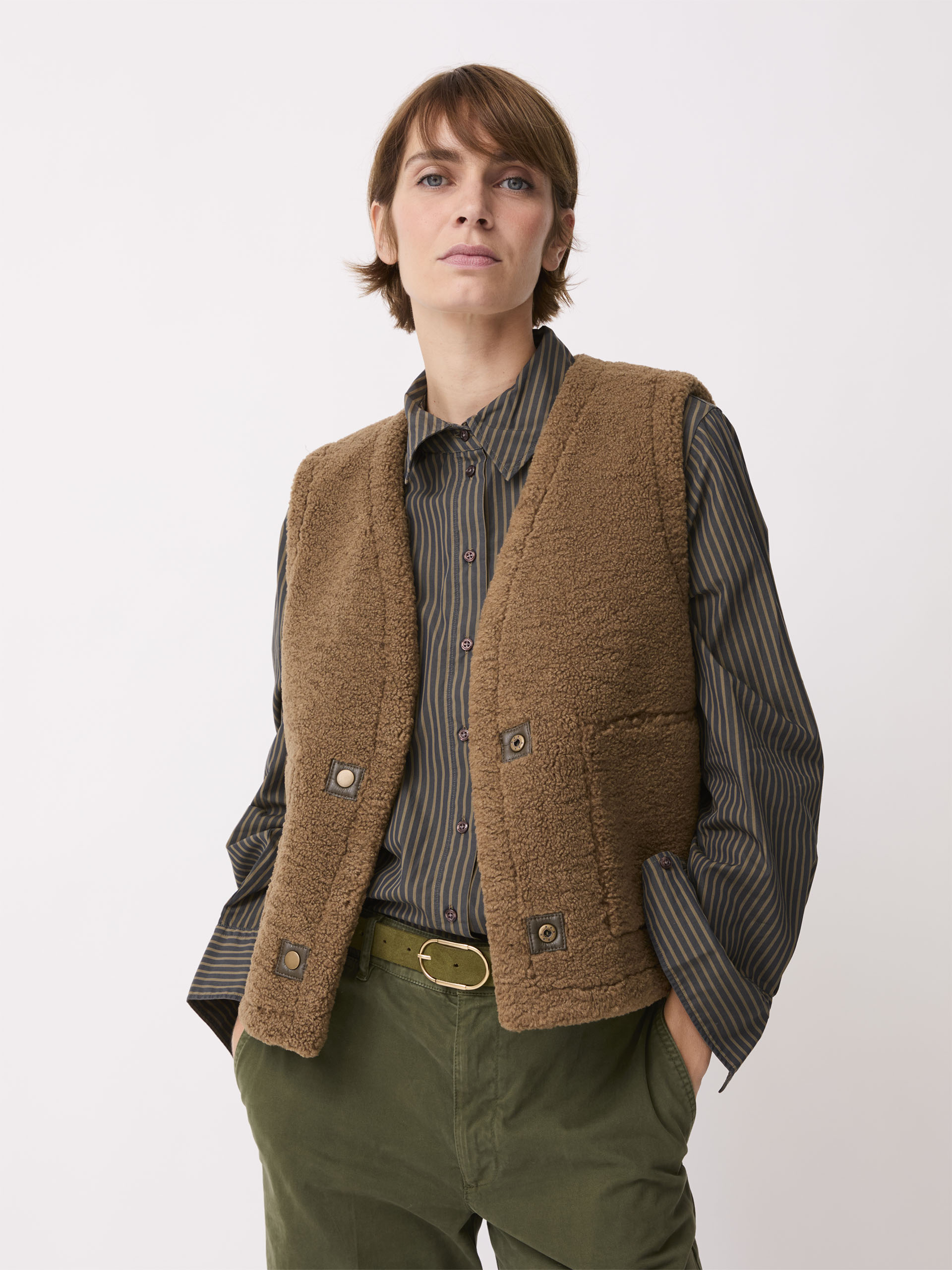 VESTE ORSON  Kaki , Pr&ecirc;t-&agrave;-porter Bensimon