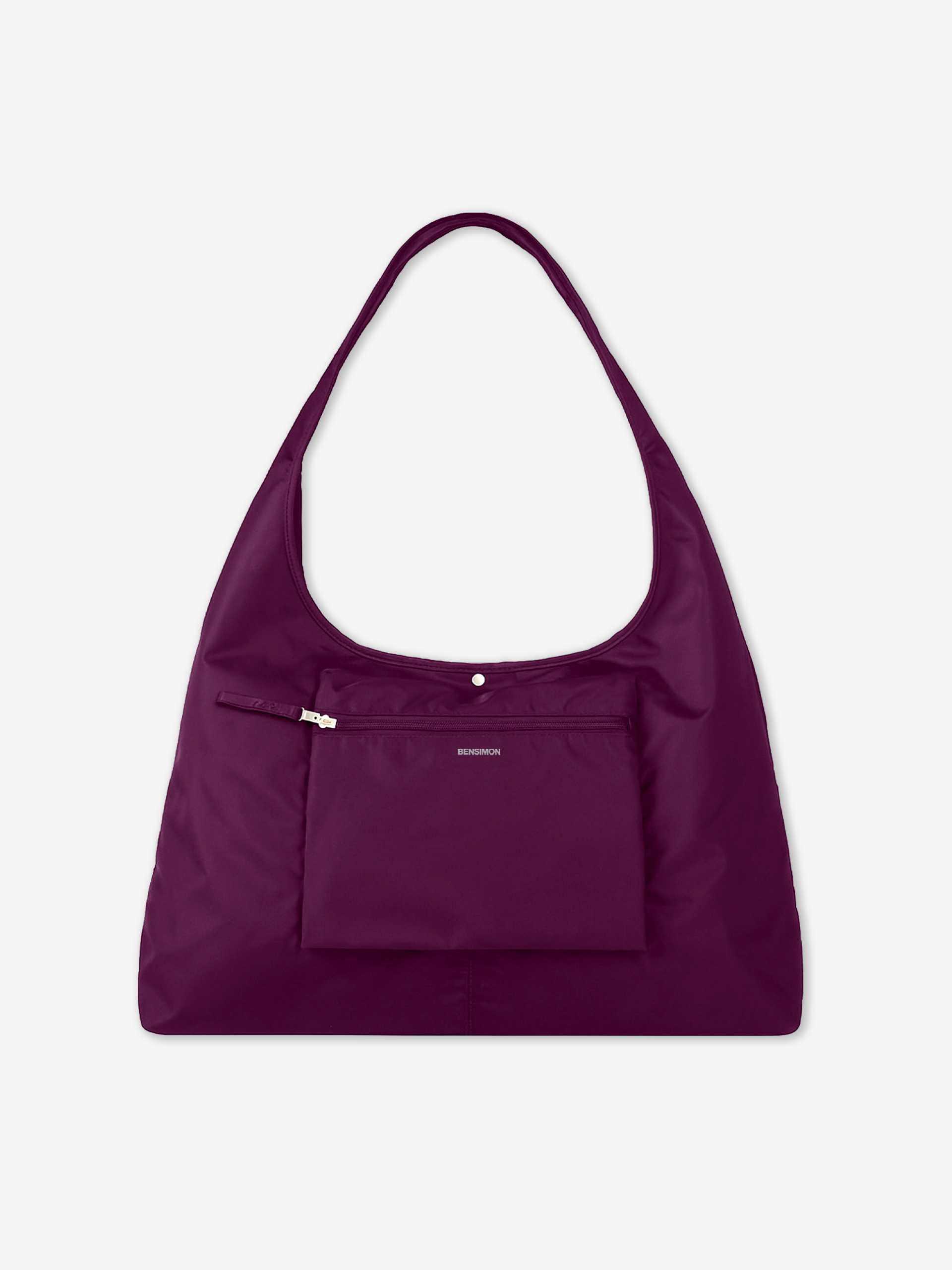 SHOPPING BAG NIBELLOU  Aubergine , Sacs & Bagages Bensimon