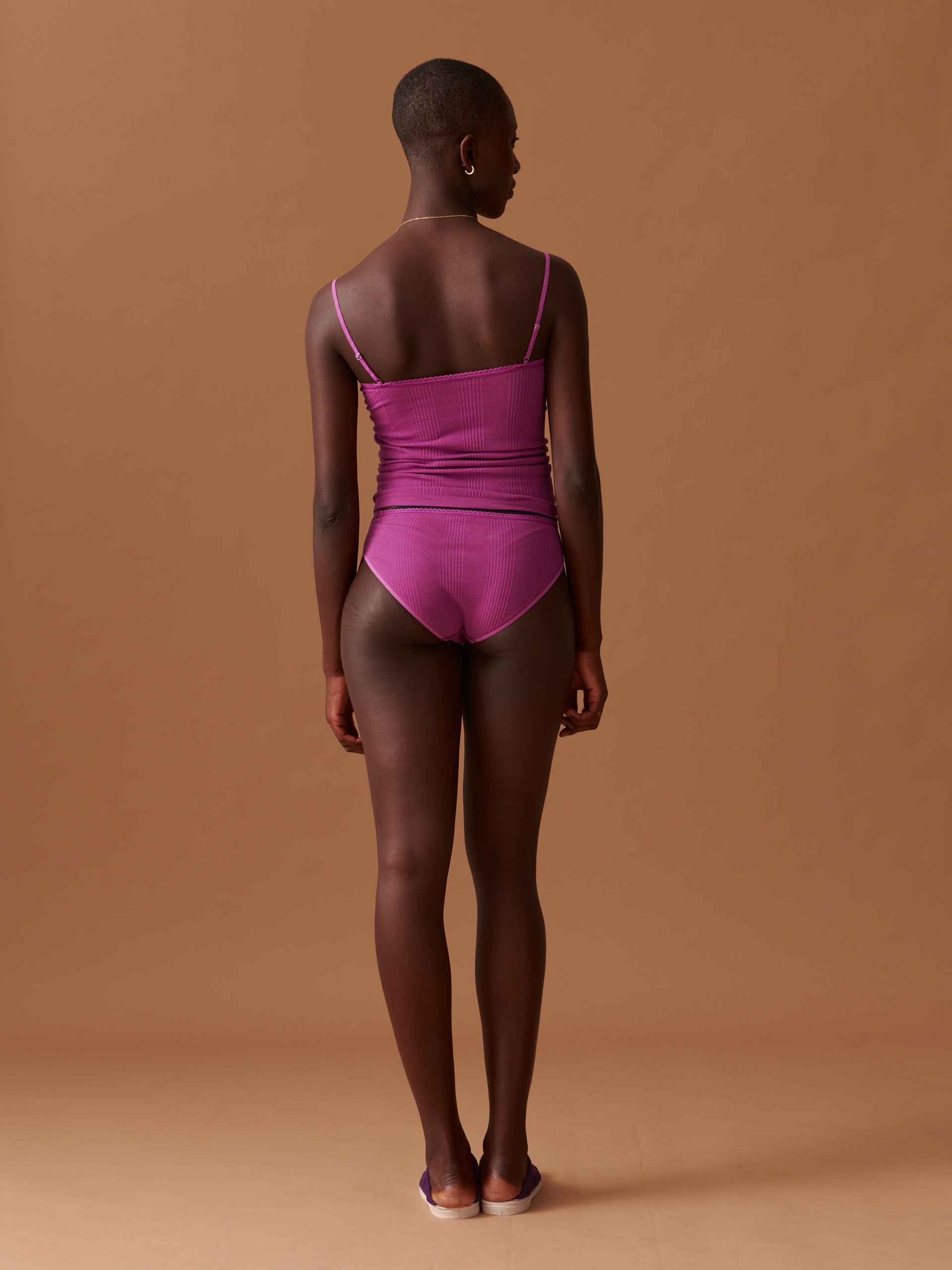 CULOTTE  Prune , Pr&ecirc;t-&agrave;-porter Bensimon