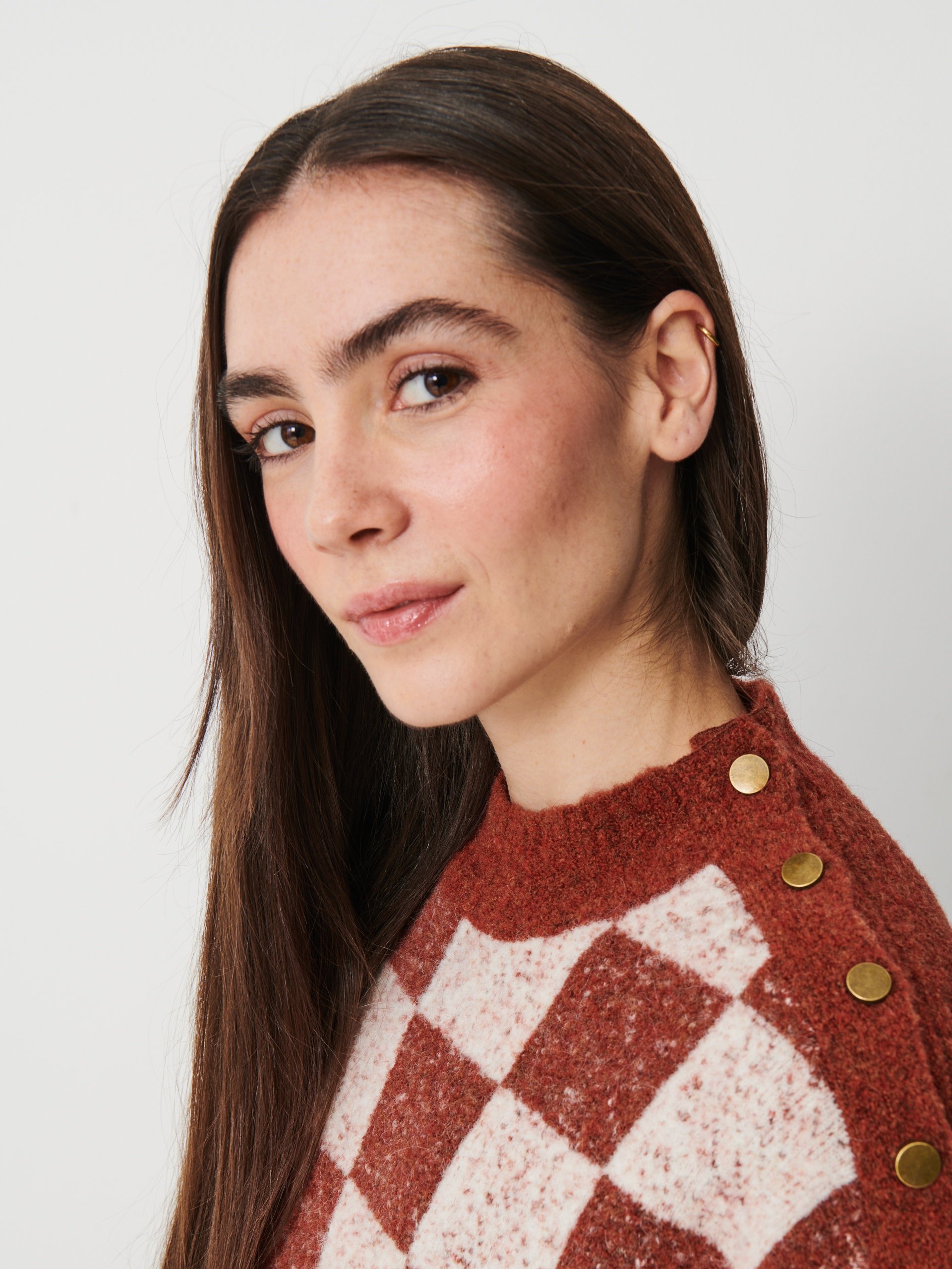 PULL OMRI  Cognac , Pr&ecirc;t-&agrave;-porter Bensimon