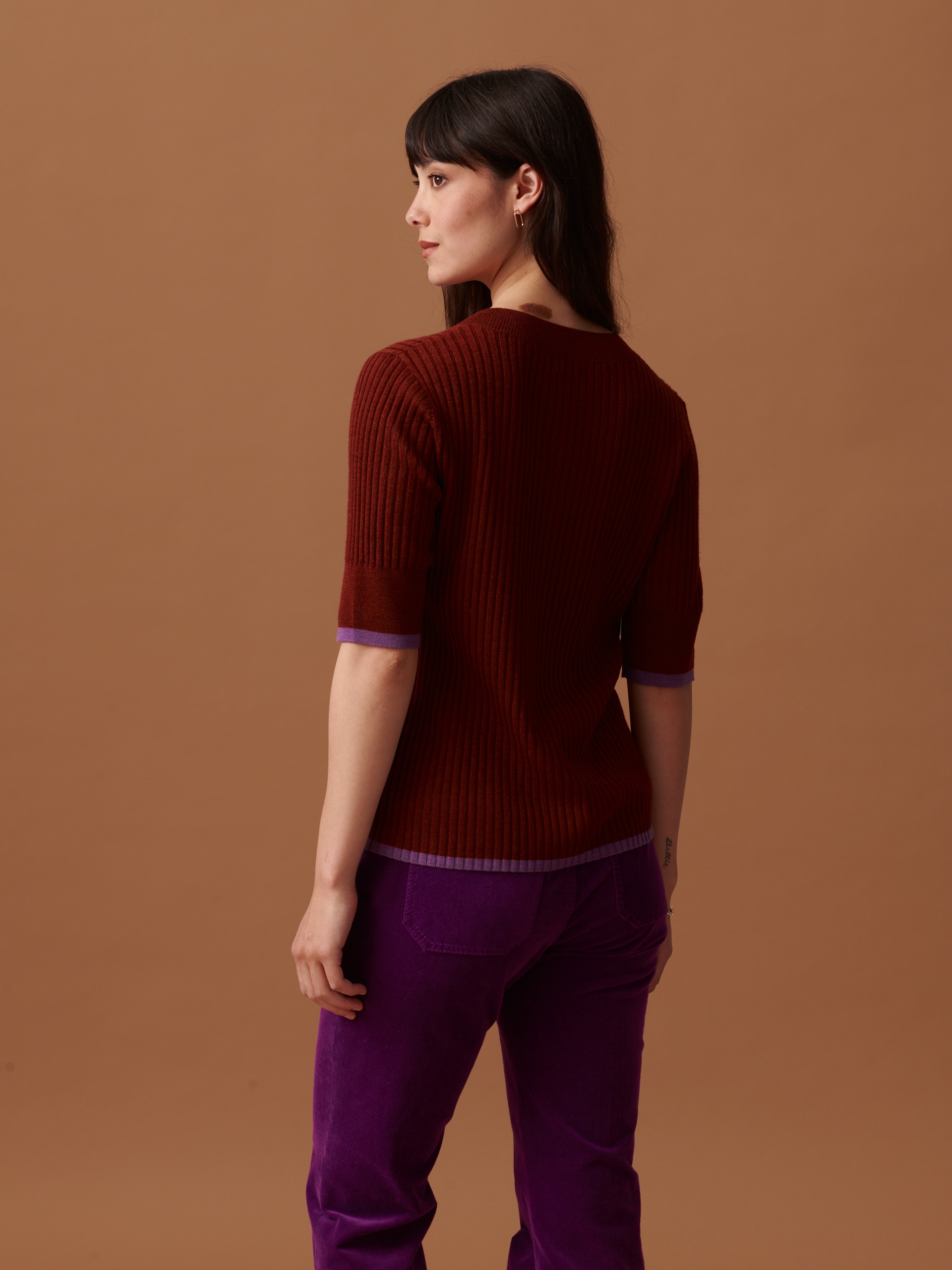 PULL OREN  Cognac , Pr&ecirc;t-&agrave;-porter Bensimon