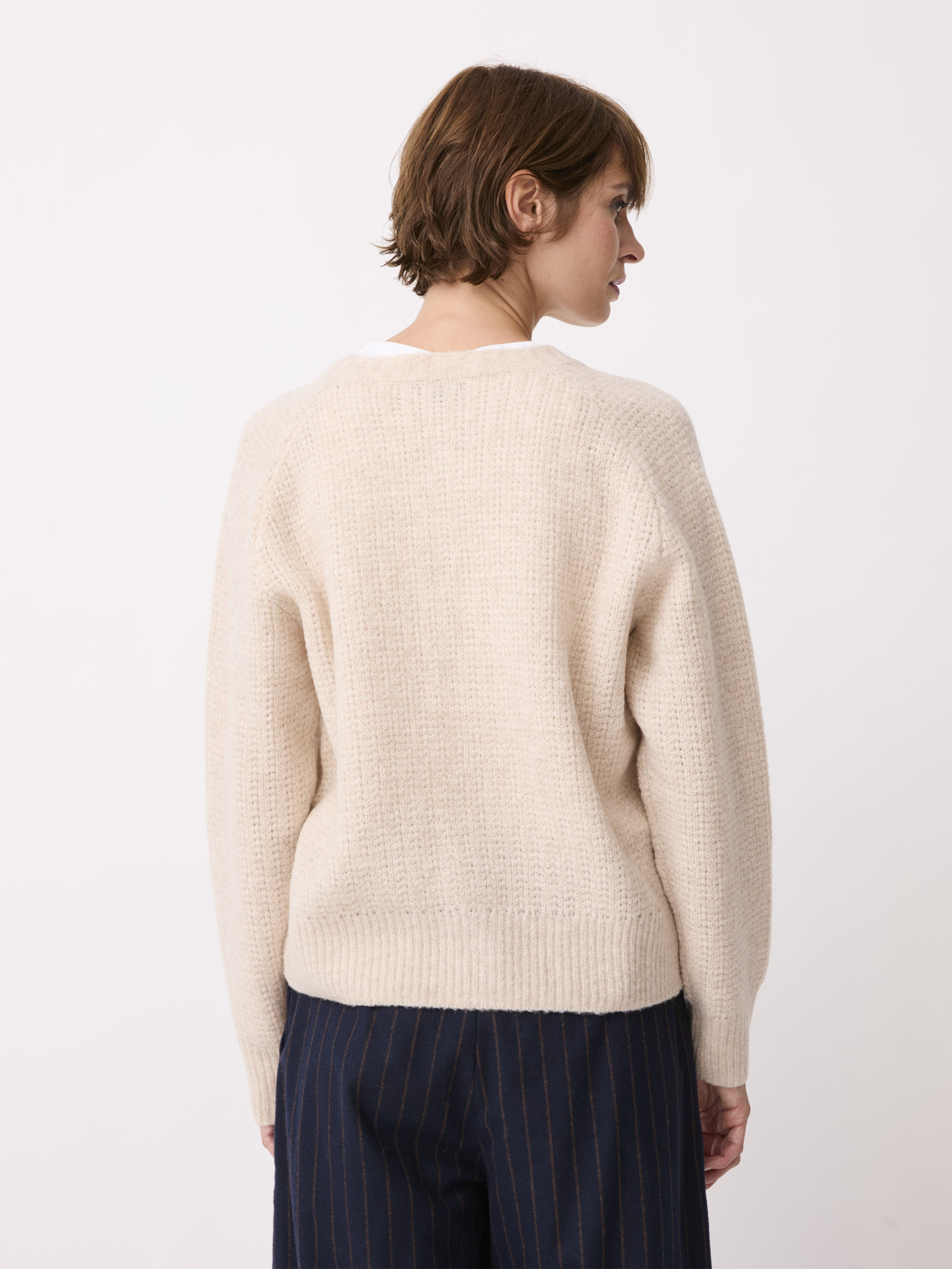 CARDIGAN OTELLO  Sable , Pr&ecirc;t-&agrave;-porter Bensimon