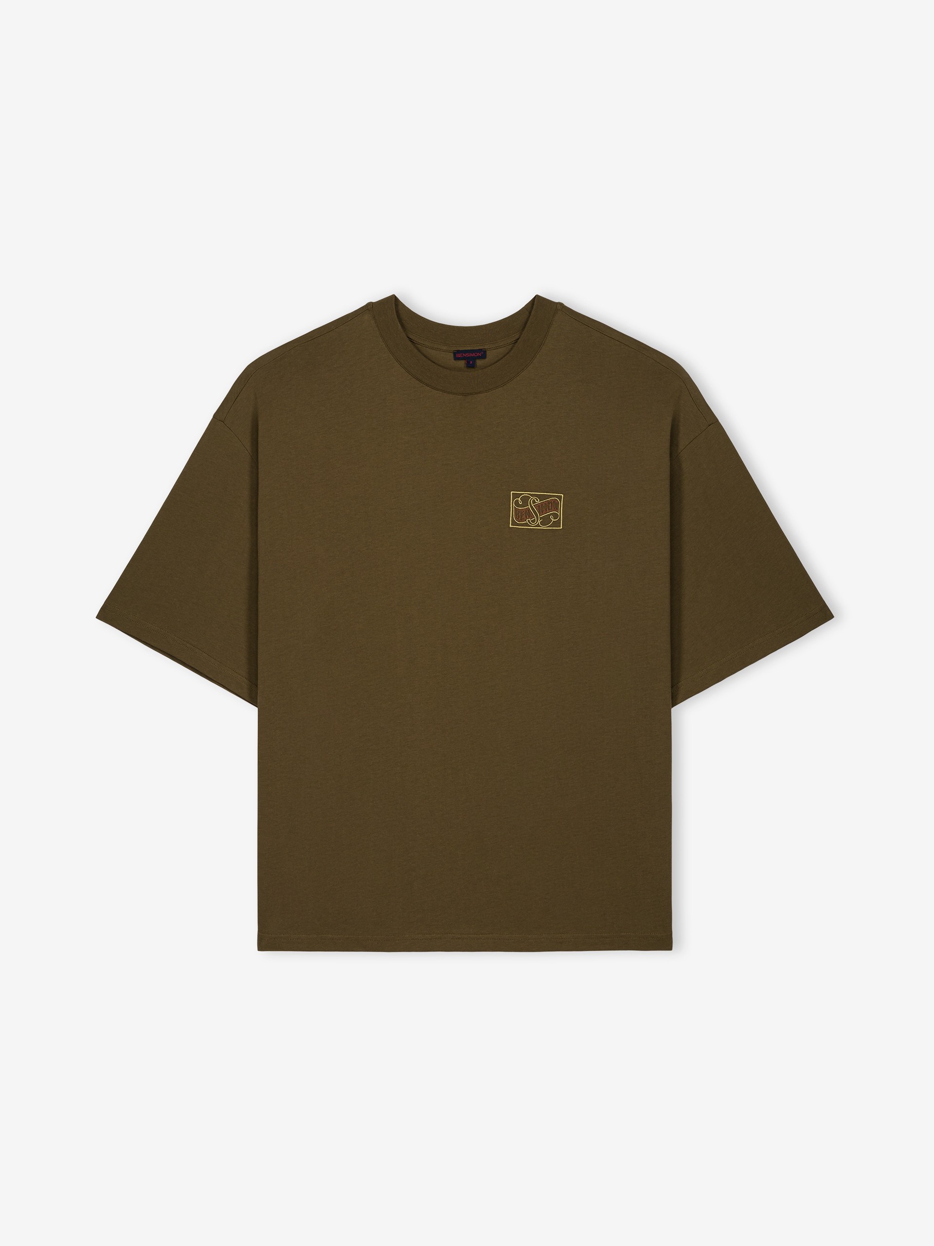 T-SHIRT ODERIC Olive fonce , Prêt-à-porter Bensimon