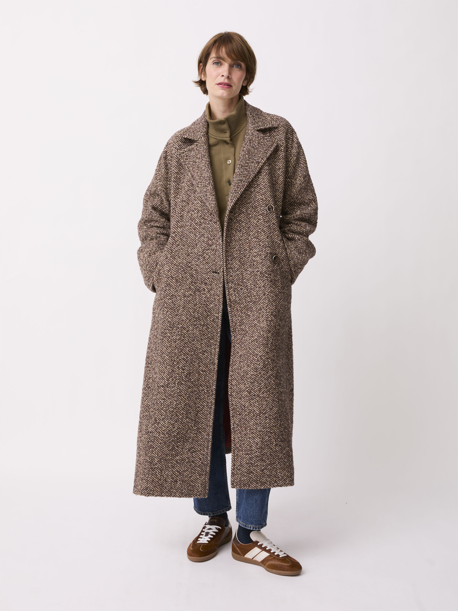 MANTEAU OSENIN  Chataigne , Pr&ecirc;t-&agrave;-porter Bensimon