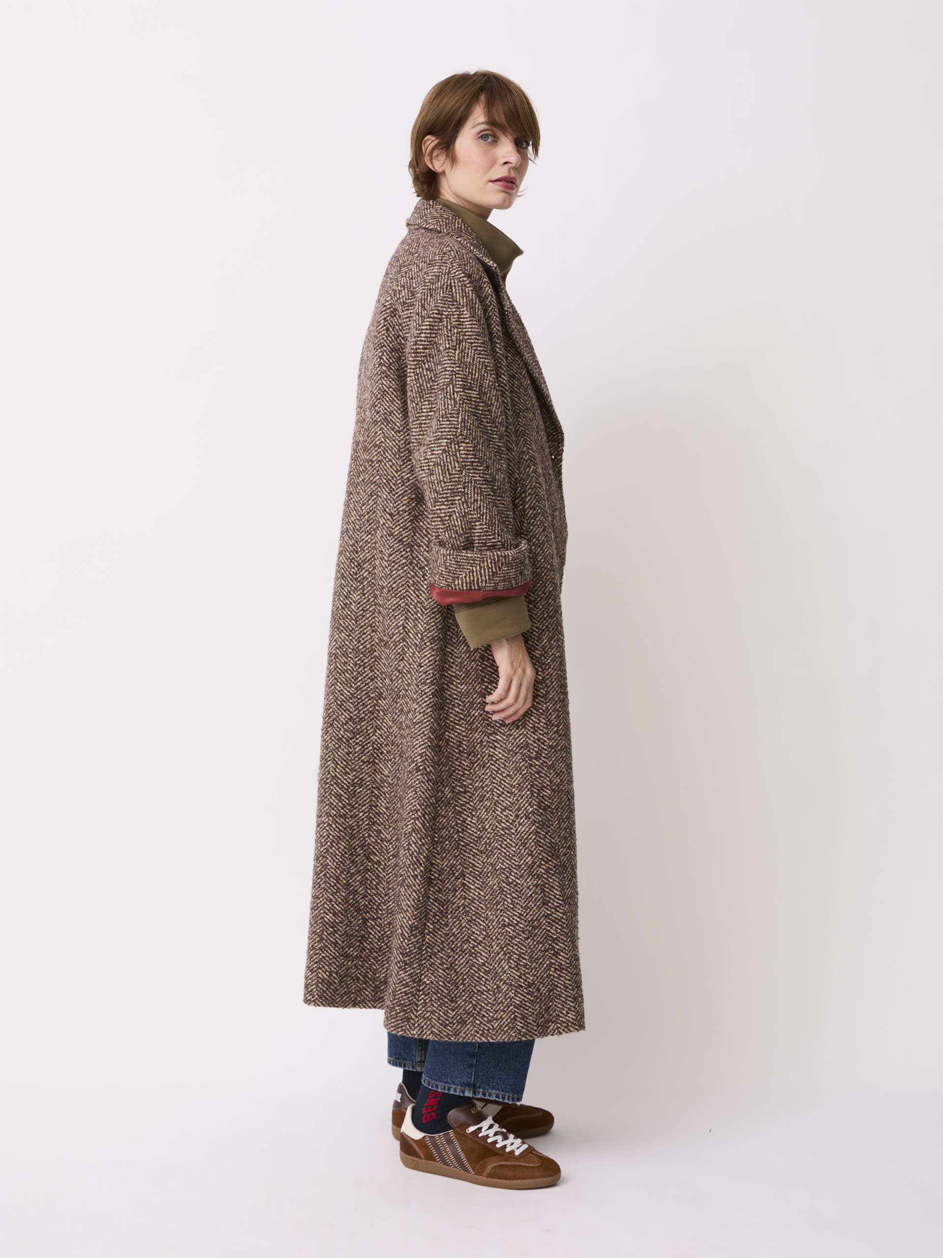 MANTEAU OSENIN  Chataigne , Pr&ecirc;t-&agrave;-porter Bensimon