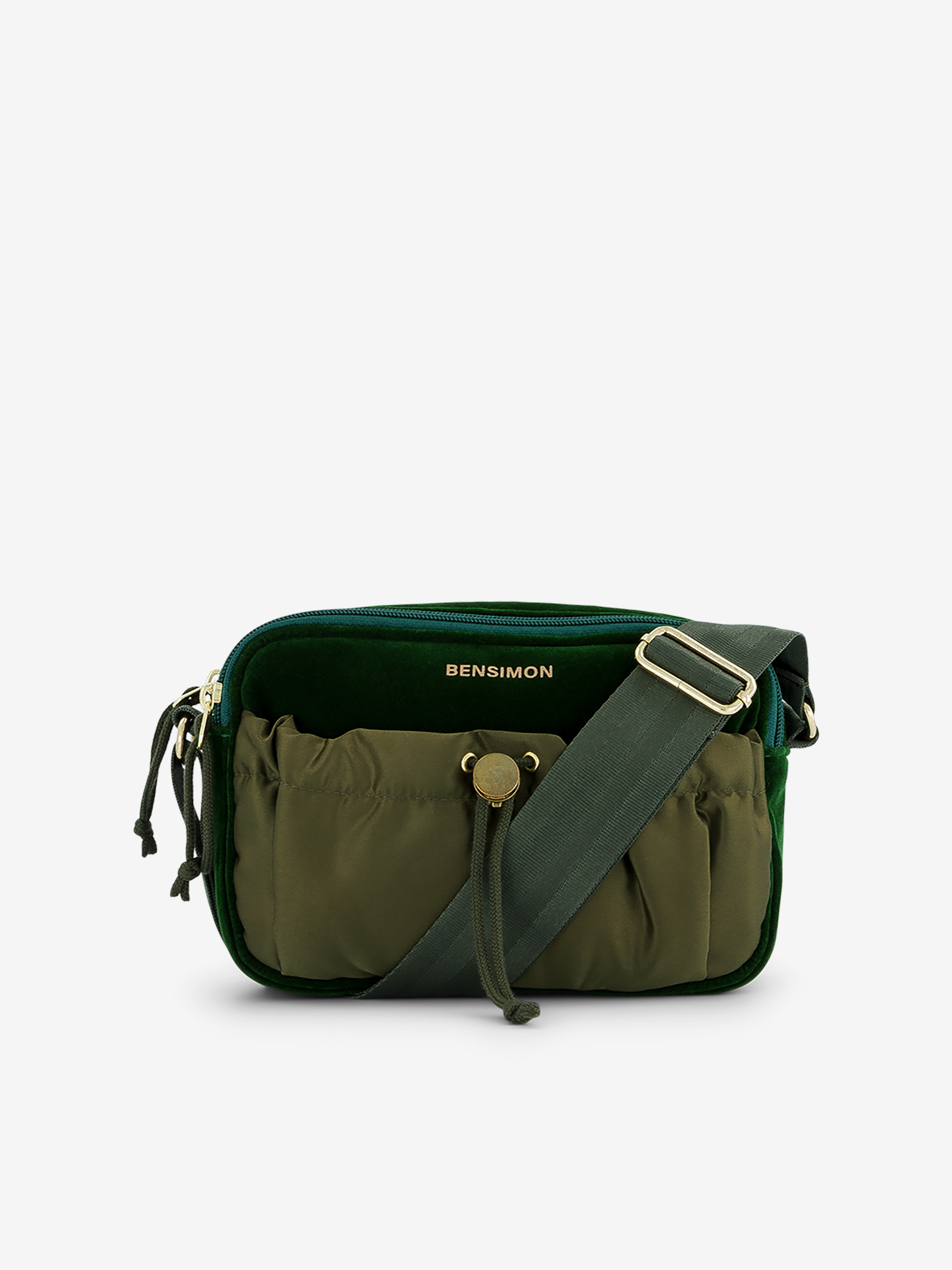 CROSS BODYBAG MADRAS  Vert sapin , Sacs & Bagages Bensimon