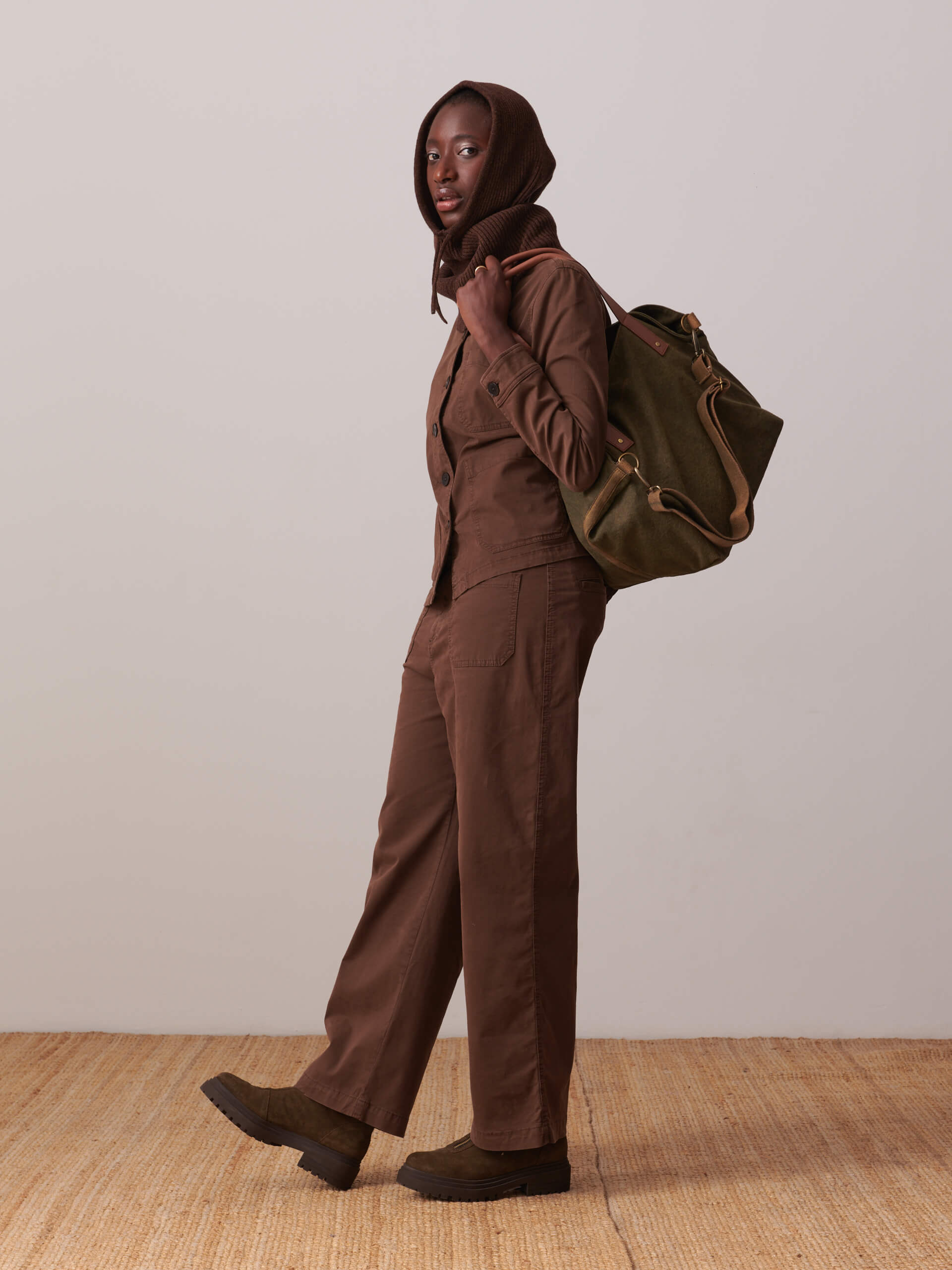 CAGOULE ORLANN  Cacao , Pr&ecirc;t-&agrave;-porter Bensimon