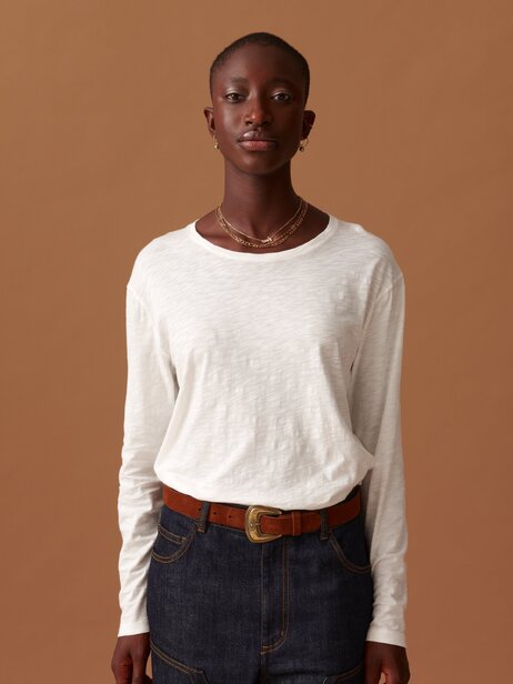 T-SHIRT JULY ML  Ecru , Pr&ecirc;t-&agrave;-porter Bensimon