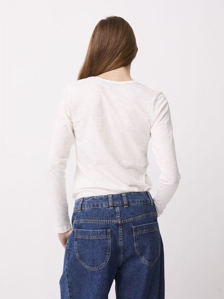 T-SHIRT AOUT  Ecru , Pr&ecirc;t-&agrave;-porter Bensimon