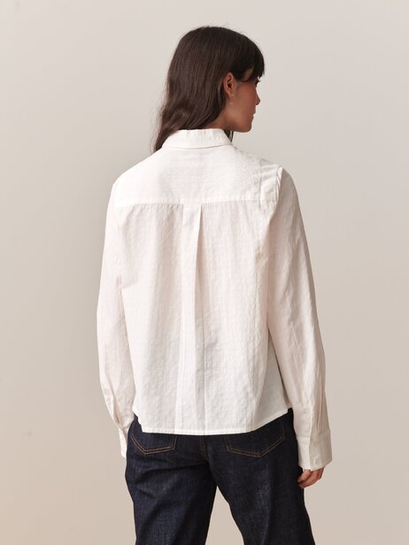 CHEMISE NOEMIE ML  Ecru , Prêt-à-porter Bensimon
