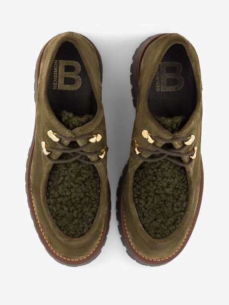 DERBIES  Kaki , Tennis & Chaussures Bensimon