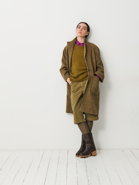 MANTEAU OYA  Kaki , Prêt-à-porter Bensimon