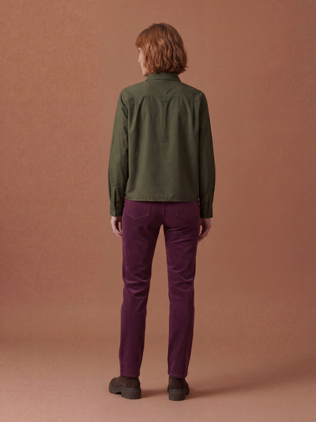 PANTALON MARIUS  Prune , Prêt-à-porter Bensimon