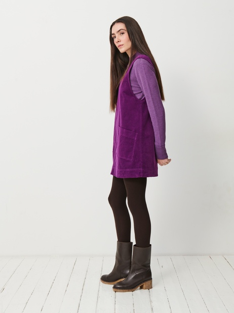 ROBE NADINA  Prune , Prêt-à-porter Bensimon