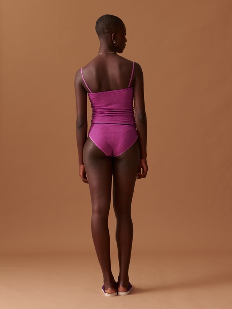 CULOTTE  Prune , Pr&ecirc;t-&agrave;-porter Bensimon