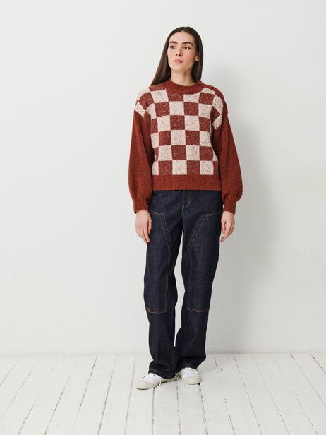 PULL OMRI  Cognac , Pr&ecirc;t-&agrave;-porter Bensimon