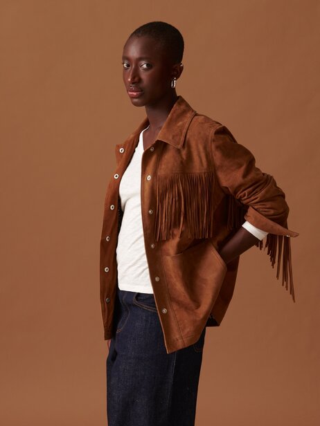VESTE OSWALD  Camel , Pr&ecirc;t-&agrave;-porter Bensimon