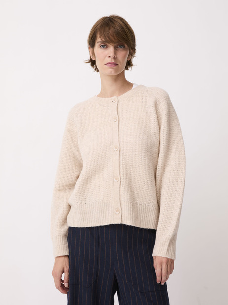 CARDIGAN OTELLO  Sable , Pr&ecirc;t-&agrave;-porter Bensimon