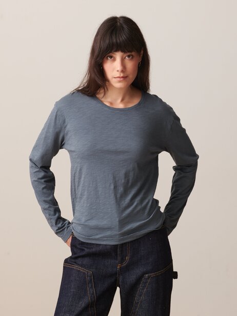 T-SHIRT JULY ML  Ardoise , Pr&ecirc;t-&agrave;-porter Bensimon