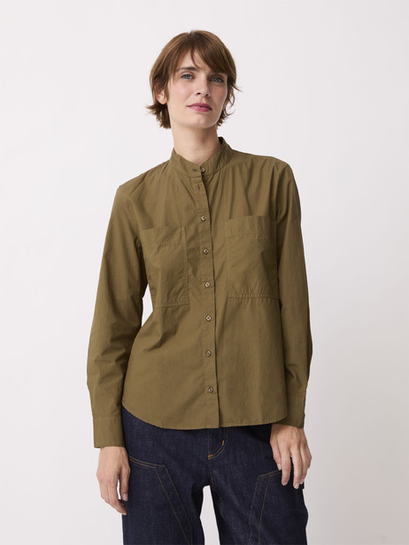CHEMISE OLEYA  Olive fonce , Pr&ecirc;t-&agrave;-porter Bensimon