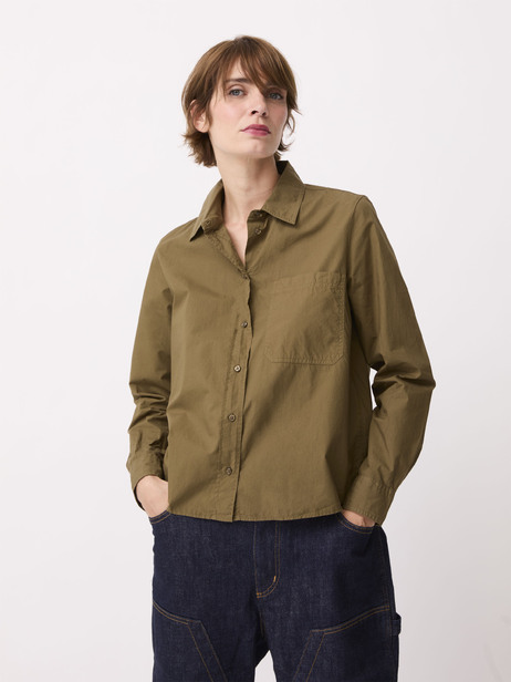CHEMISE OLGA  Olive fonce , Pr&ecirc;t-&agrave;-porter Bensimon