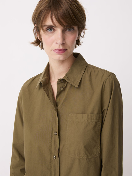 CHEMISE OLGA  Olive fonce , Pr&ecirc;t-&agrave;-porter Bensimon