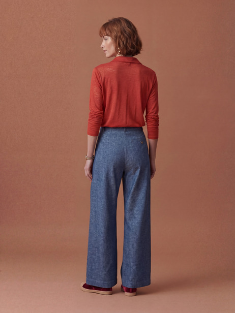 CHEMISE CYLENA  Piment , Prêt-à-porter Bensimon
