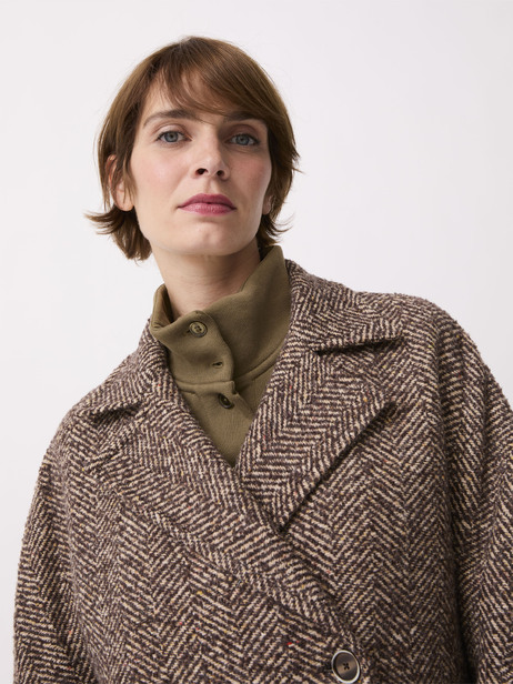MANTEAU OSENIN  Chataigne , Pr&ecirc;t-&agrave;-porter Bensimon