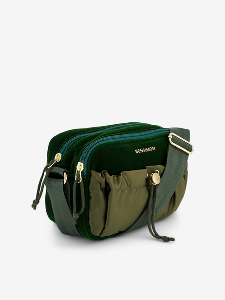 CROSS BODYBAG MADRAS  Vert sapin , Sacs & Bagages Bensimon