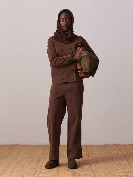 CAGOULE ORLANN  Cacao , Pr&ecirc;t-&agrave;-porter Bensimon