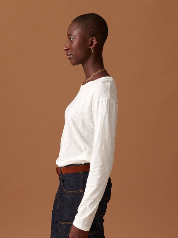 T-SHIRT JULY ML  Ecru , Pr&ecirc;t-&agrave;-porter Bensimon