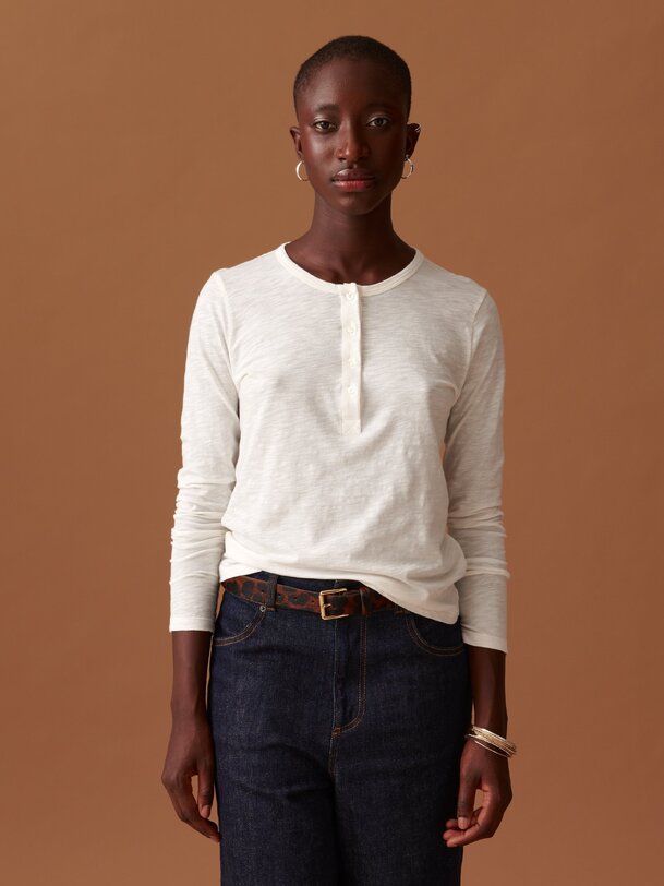 T-SHIRT ALEXANDRA  Ecru , Pr&ecirc;t-&agrave;-porter Bensimon