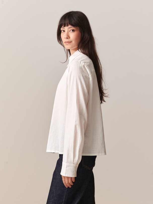 CHEMISE NOEMIE ML  Ecru , Pr&ecirc;t-&agrave;-porter Bensimon