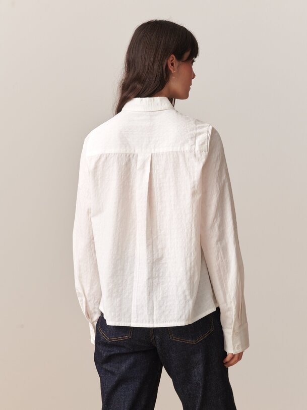 CHEMISE NOEMIE ML  Ecru , Pr&ecirc;t-&agrave;-porter Bensimon