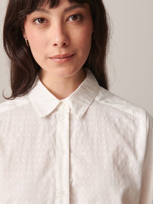 CHEMISE NOEMIE ML  Ecru , Pr&ecirc;t-&agrave;-porter Bensimon