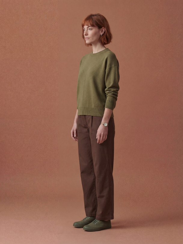 PULL OUDAI Kaki , Prêt-à-porter Bensimon