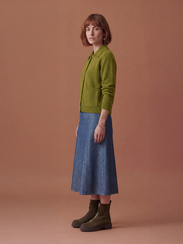 CARDIGAN ORIA  Kaki , Pr&ecirc;t-&agrave;-porter Bensimon