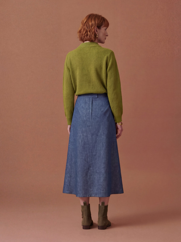 CARDIGAN ORIA  Kaki , Pr&ecirc;t-&agrave;-porter Bensimon